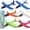 6 Airplanes, variant on LINMOUA 4 Pack Airplane/Flying Toys, 18.9" Large Throwing Foam Plane/Gliders, Birthday Gifts for Girls Kids 3 4 5 6 7 8 9 10 11 12 Year Old Boys,Outdoor Sport Game Toys