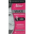 thumbnail image 2 of Nair Hair Remover Wax Ready- Strips 40 Count Face/Bikini By Nair, 2 of 3