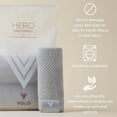 thumbnail image 4 of VOLO Hero Salt White Face Towel | Reusable Facial Wash Cloths | Makeup Remover & Post Shower Washcloths | Ultra Soft, Absorbent, Gentle, Fast Drying Nanoweave Fabric Face Towels | Microfiber 3PK, 4 of 4