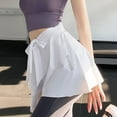 thumbnail image 6 of ZPAQI Women Layered Yoga Dance Wrap Skirt Hip Scarf Tennis Athletic Cover Up Skirt, 6 of 13