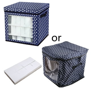 Vinca Blue Greeting Card Organizer Storage Box with Dividers, Cards, and  Envelopes (Floral) : Office Products 