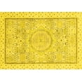 thumbnail image 1 of Ahgly Company Machine Washable Indoor Rectangle Abstract Yellow Modern Area Rugs, 5' x 8', 1 of 4