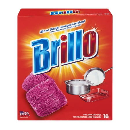 Brillo Steel Wool Soap Pads, 18 count
