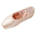 thumbnail image 1 of Ballerines de Danse Techniques en Satin pour Femmes, Roses, avec Rubans Pré-Cousus, 39, 1 of 8