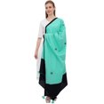 thumbnail image 4 of Phagun Indian Cotton Dupatta Embridered Chunni Long Stole Throw Scarf-Sea Green, 4 of 5