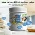 thumbnail image 3 of Coollooc Concentrated Strong Stain Remover Powder, 500g Laundry Powder with Chlorine-Free Formula, Powerful Cleaning & Brightening, for Everyday Fabrics Removes Milk Sweat Oil Fruit Stains(1Pcs), 3 of 7