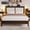 Brown, variant on Lifezone Queen Solid Wood Platform Bed Frame, White Diamond Tufted Upholstered Headboard with LED Light, Noise-Free, Brown