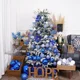 thumbnail image 4 of Nuevos productos Decoración navideña 6/12 Lentejuelas 8/10cm Juego de bolas navideñas pintadas Adornos colgantes para árbol de Navidad para el hogar, 4 of 5
