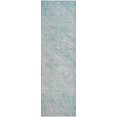 thumbnail image 2 of Addison Rugs Mayfield Washable Transitional Abstract Teal Runner Rug, 2'3" x 7'6", 2 of 5