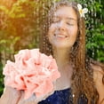 thumbnail image 6 of SHIMELE Dreamy Colorful Bath Sponge - Soft Lathering Bath Pouf - Non-Scattering Scrubber - Shower Loofah for Gentle Cleansing and Relaxation, 20x20cm, 6 of 6
