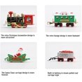 thumbnail image 4 of Juego de tren de juguete para niños con faros, efecto humo, vagones y rieles para Navidad Juego de tren clásico con tema navideño - Gran accesorio para niños y decoración navideña Kaili Sencillez, 4 of 5