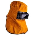 thumbnail image 4 of cara De Casco De Soldadura Con Lentes Transparentes, Diseño De Chal Largo Previene Salpicaduras Y Quemaduras Cuello Sunnimix Capucha de máscara de casco de soldadura, 4 of 8