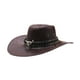 thumbnail image 3 of Sombrero de vaquero occidental, cómodo y moderno sombrero de Jazz para caballero, accesorios para fotos de adultos Café, 3 of 8
