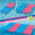 Splicable 3 Person Floating Water Mat , Vecukty 8.5x6 ft Lily Pad for Water Recreation and