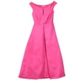 thumbnail image 1 of Dice Kayek Women's Fuchsia Slit Neck Sleeveless Long Dress - 6, 1 of 1