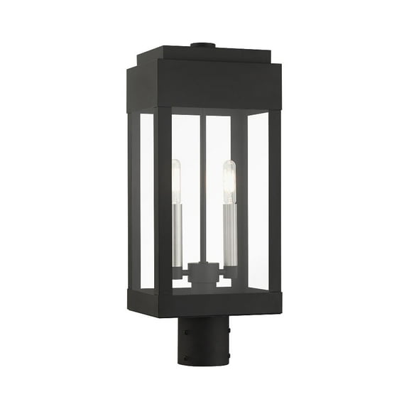Livex Lighting - York - 2 Light Outdoor Post Top Lantern in Modern Style - 6.13