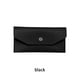 thumbnail image 2 of Minnieouse Cartera de cuero PU para mujer, reemplazo de Color sólido, botón a presión Rectangular, elegante, exquisito, monedero para niñas, Carteras Negro, 2 of 6