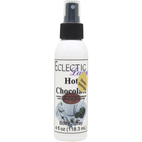 Hot Chocolate Body Spray, Eclectic Lady, Hydrating Mist, Unisex (Double Strength), 8 oz