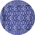 thumbnail image 1 of Ahgly Company Machine Washable Indoor Round Persian Blue Traditional Area Rugs, 5' Round, 1 of 4
