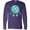 Purple, variant on Inktastic Furry Monster, Blue Monster, Cute Monster, Silly Long Sleeve T-Shirt