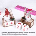 thumbnail image 3 of Yuarrent Feliz Navidad adorno de Papá Noel decoración de fiesta de año nuevo cuenta regresiva calendario accesorio decorativo hogar sala de estar Kits de decoración para fiestas Gris Yuarrent HA069791-02, 3 of 6