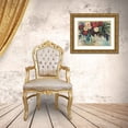 thumbnail image 3 of Vertentes, Jeanette 24x19 Gold Ornate Wood Framed with Double Matting Museum Art Print Titled - Winter Floral, 3 of 4