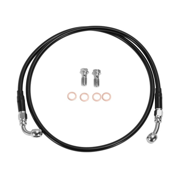 45In Hydraulic Front Brake Line Kit for 12-14In Handlebar Hydraulic Brake Line for Harley Softail Blackline - FXS 2011-2013 No.42314-08 Black