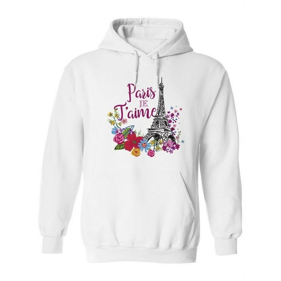 Paris Je T'aime Hoodie Women -Image by Shutterstock, Female 3X-Large