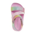 thumbnail image 5 of Laura Ashley Girls Double Buckle Flat Heel Footbed Sandals (Toddler Sizes) - Pastel, 5, 5 of 6