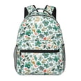 thumbnail image 1 of Easygdp Floral In Teal Mochila Ergonómica Versátil para Laptop - Múltiples Bolsillos, Correas Ajustables, Unisex para Escuela, Viajes y Actividades al Aire Libre-One Size, 1 of 5