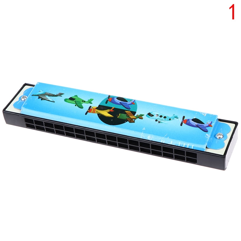 Kids Cartoon Plastic Harmonica Toy Fun Musical Early Educational Gift Toy Hot 
