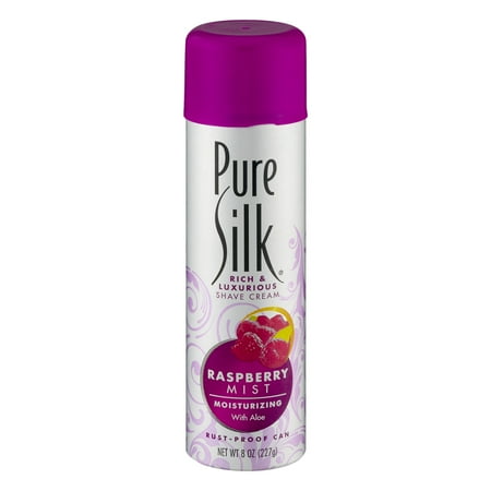 Shop Pure Silk Sarees - Pure Silk Rich And Luxurious Shave Cream, Raspberry Mist, 8 Oz