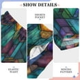 thumbnail image 6 of FORMRS Kids Pajama Pants with Pockets Size 13-14Y Boys Lounge Sleep Bottoms, Stained Glass Pattern, 6 of 8