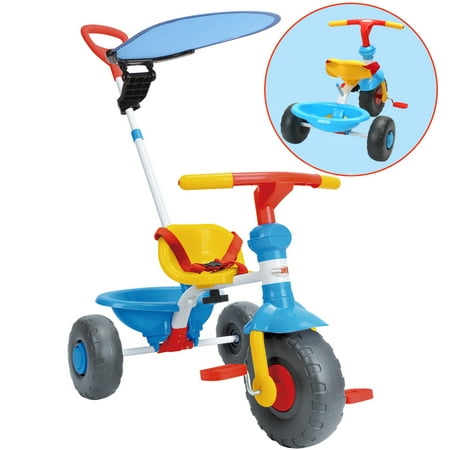 Kids' Tricycle with Handle and Seat for 1-3 Years Old