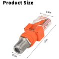 thumbnail image 2 of Coaxial To Ethernet Adapter, 4 Pack Rf F Female To Rj45 Male Converter For Tester, 2 of 5