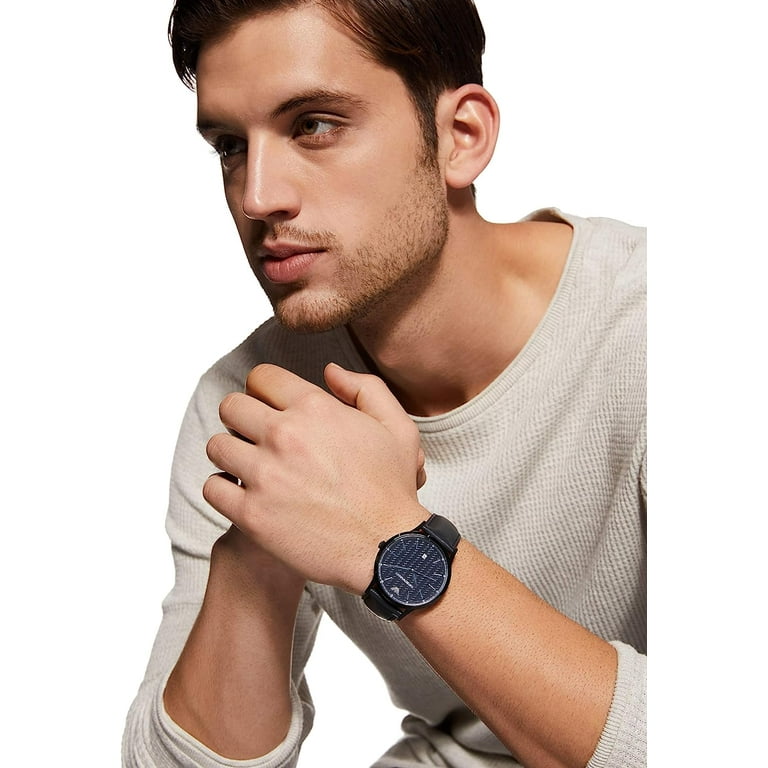 Emporio Leather Mens Watch AR2479 - Walmart.com