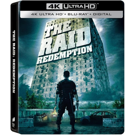 The Raid: Redemption SteelBook (4K Ultra HD   Blu-Ray   Digital Copy)