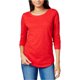 thumbnail image 1 of maison Jules Camiseta básica de cuello redondo para mujer, rojo, mediano maison Jules Camiseta básica, 1 of 1