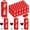 Red, variant on 24 Pcs Tumbler Gift Box with Handle for 12oz 16oz 20oz 30oz Clear Wine Glass Gift Box Sublimation Tumblers Heat Press Blanks Bottle for Christmas Wrapping Packaging (Red)