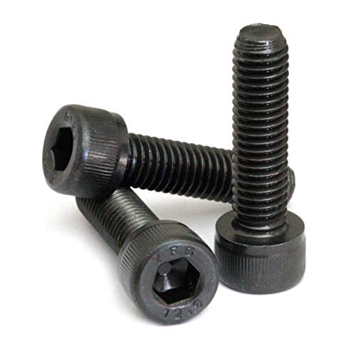 M8-1.25 x 45mm Button Head Socket Caps Screws 12.9 Alloy Steel Blk Ox ISO 7380 