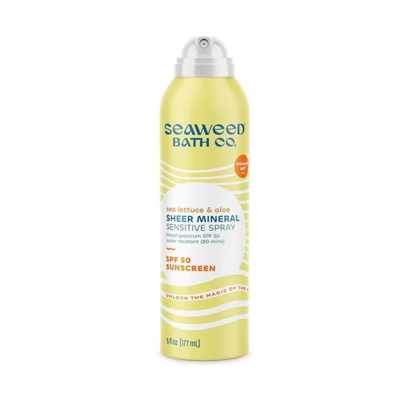 The Seaweed Bath Co. Sheer Mineral Sensitive Spray SPF 50 6 oz Liquid