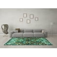 thumbnail image 3 of Ahgly Company Indoor Rectangle Persian Turquoise Blue Traditional Area Rugs, 3' x 5', 3 of 4