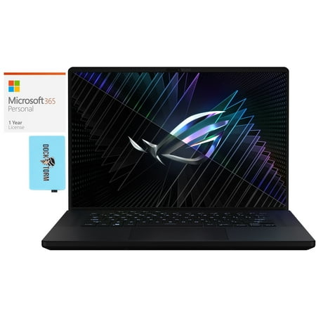 ASUS ROG Zephyrus M16 Gaming/Entertainment Laptop (Intel i9-13900H 14-Core, 16.0in 240 Hz Wide QXGA (2560x1600), GeForce RTX 4080, Win 11 Pro) with Microsoft 365 Personal , Dockztorm Hub