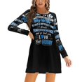 thumbnail image 4 of Chère Femme Merci d'Tre Ma Femme Cadeau de Fête des Mères Nœud en Cœur Robe Évasée Design Mode Grande Taille Robe Ample, 4 of 5