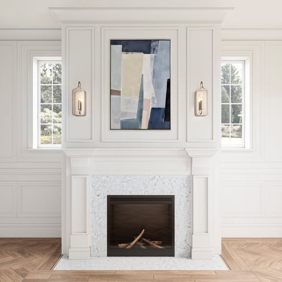 Atlas Lighting and Home 1-Light Curved Wall Sconce - 15" - Satin Nickel