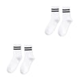 thumbnail image 4 of Minnieouse 10pires Colorful Women's Sports Socks length Medium tube Performance Sports length Socks tube rod Durable Women's tubo medio blanco Talla única 2piezas, 4 of 6