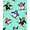 Black, Pattern 4, variant on ODIKA 4' x 6' Machine Washable Non-Slip Area Rug, Whimsical Penguin High Traffic Rug, Turquoise, 618610