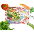 thumbnail image 2 of Caroline's Treasures Flowers with a side of lemons Glass Cutting Board Large, 2 of 2