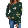 thumbnail image 6 of Enjoytime Christmas Sweatshirt for Women Crewneck Long Sleeve Pullover Tops Trendy Casual Xmas Graphic Sweatshirts, 6 of 7