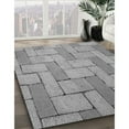 thumbnail image 3 of Ahgly Company Machine Washable Indoor Rectangle Transitional Gray Cloud Gray Area Rugs, 2' x 5', 3 of 7